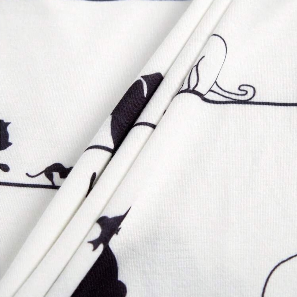 Classic Pop Art Cat Print Long Sleeve Tee T Shirt Top Blouse - Picture 6 of 6